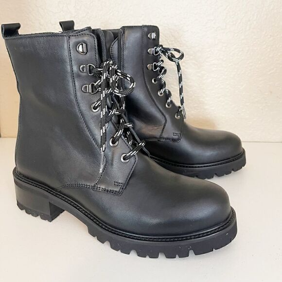 La Canadienne Clover Leather combat Moto Bootie. 7. New - Picture 6 of 17